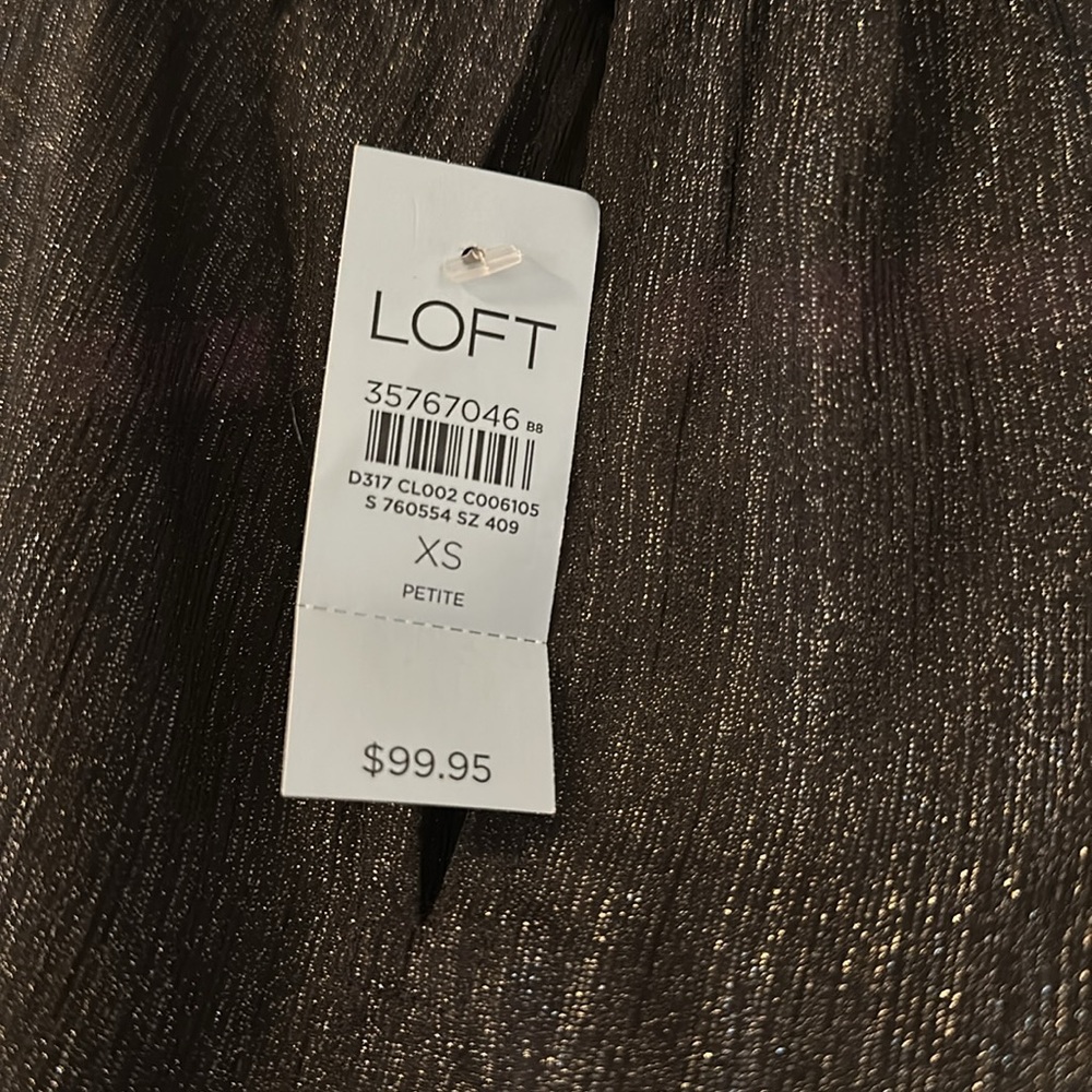 Loft Petite Smocked Neck Tiered Swing Dress - Picture 9 of 10